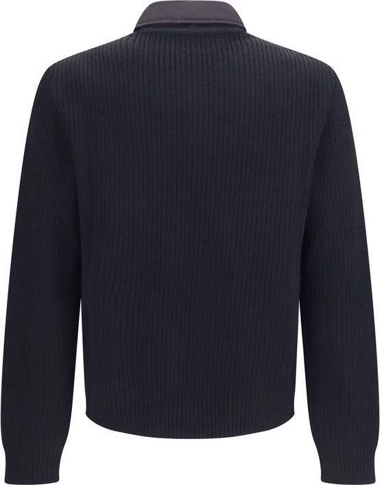 Prada Black Wool Oves Aries Full-Length Jacket