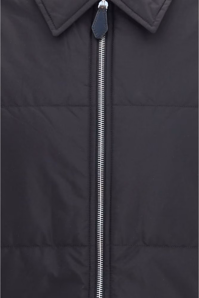 Prada Black Wool Oves Aries Full-Length Jacket