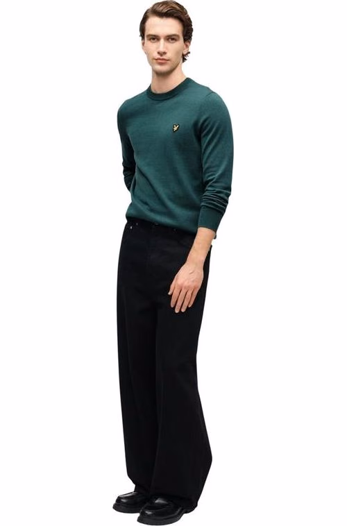 Lyle & Scott Green Cotton Sweater