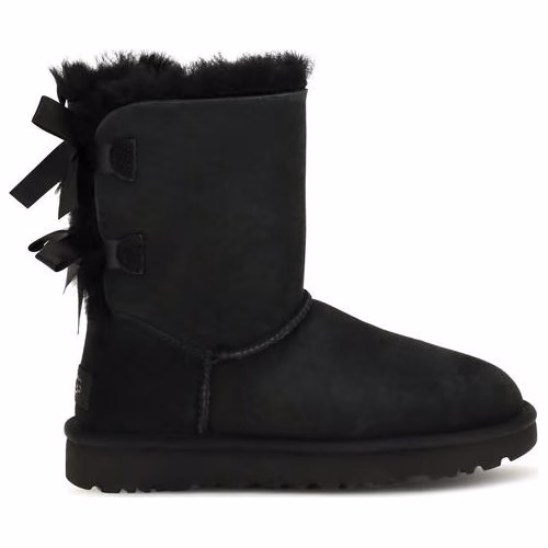 UGG Black Calf Leather Bos Taurus Boots