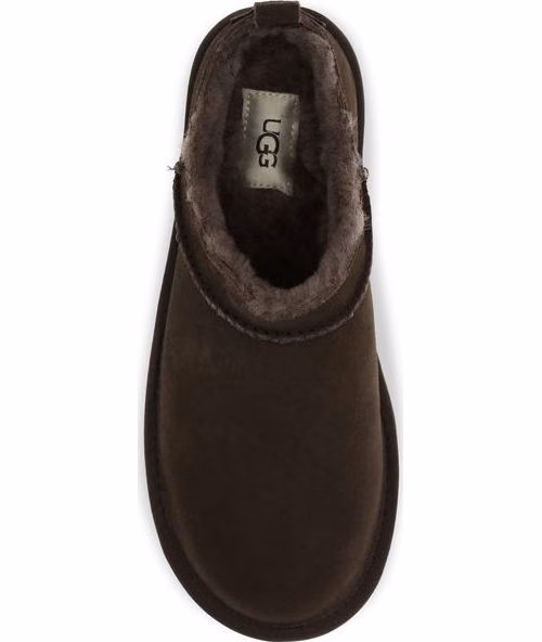 UGG Brown Suede Leather Mules
