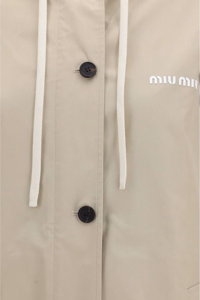 Miu Miu Beige Cotton Coat