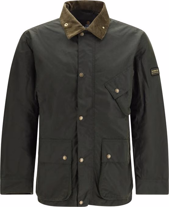 Barbour International Bicolor Cotton Full-Length Jacket
