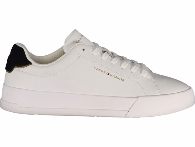 Tommy Hilfiger White Polyurethane Men's Sneaker