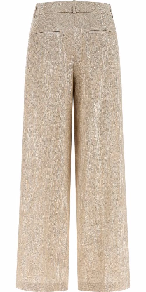 Peserico Beige Viscose Casual Pants