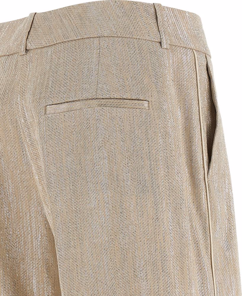 Peserico Beige Viscose Casual Pants