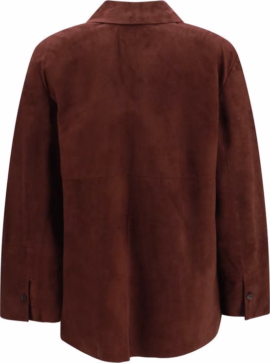 'S Max Mara Bordeaux Lamb Ovis Aries Aries Leather Jacket