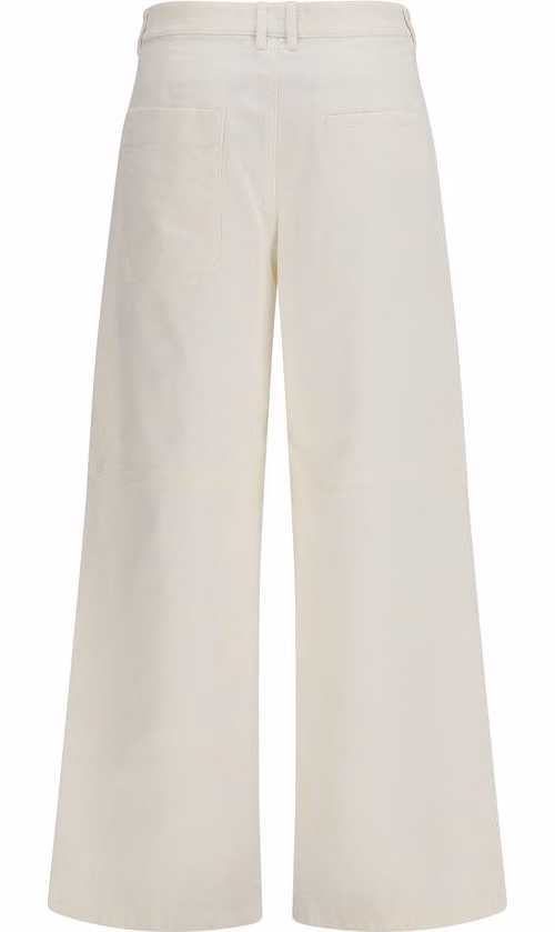 'S Max Mara White Cotton Casual Pants