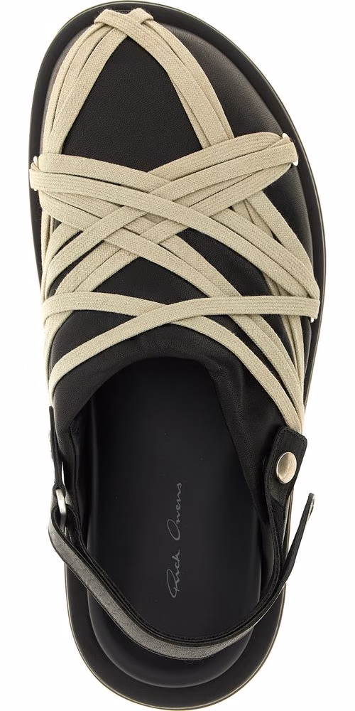 Rick Owens Black Ramie Mules