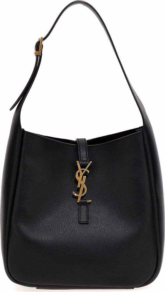 Saint Laurent Black Calfskin Shoulder Bag