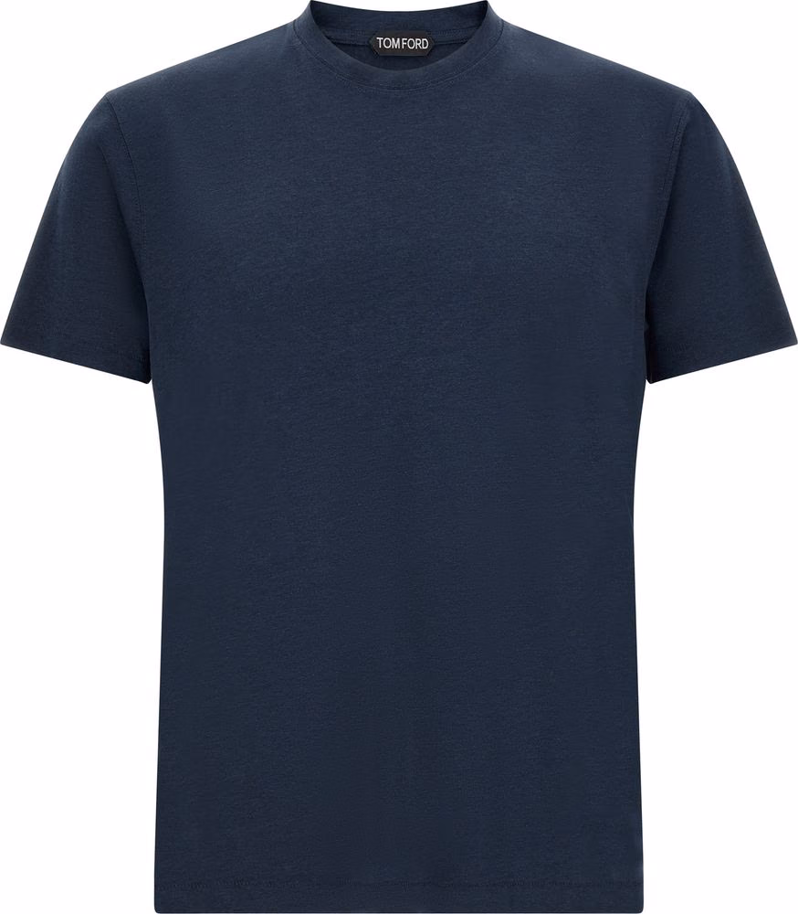 Tom Ford Blue Lyocell T-Shirt