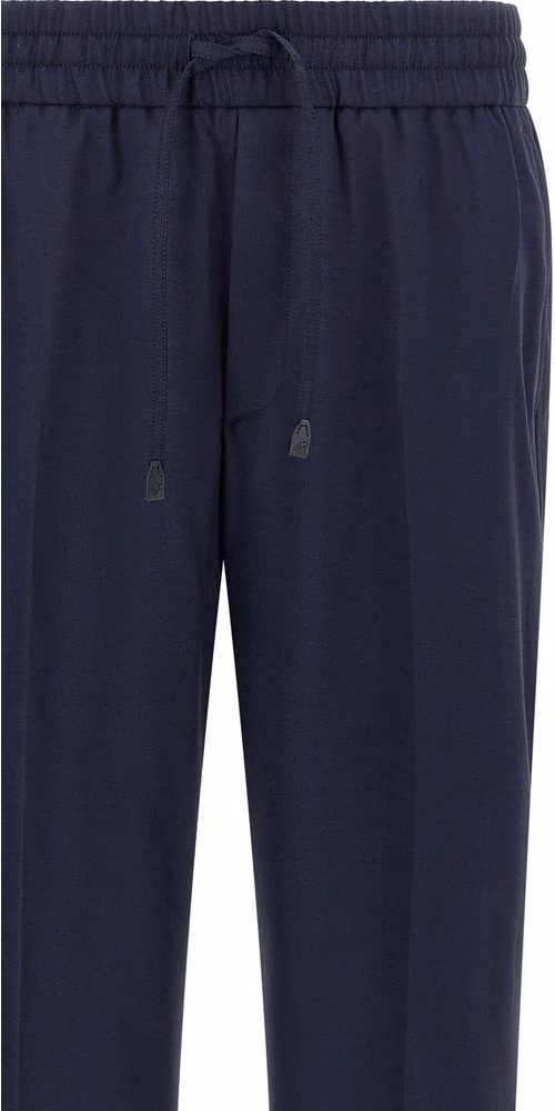 Brioni Blue Wool Casual Pants