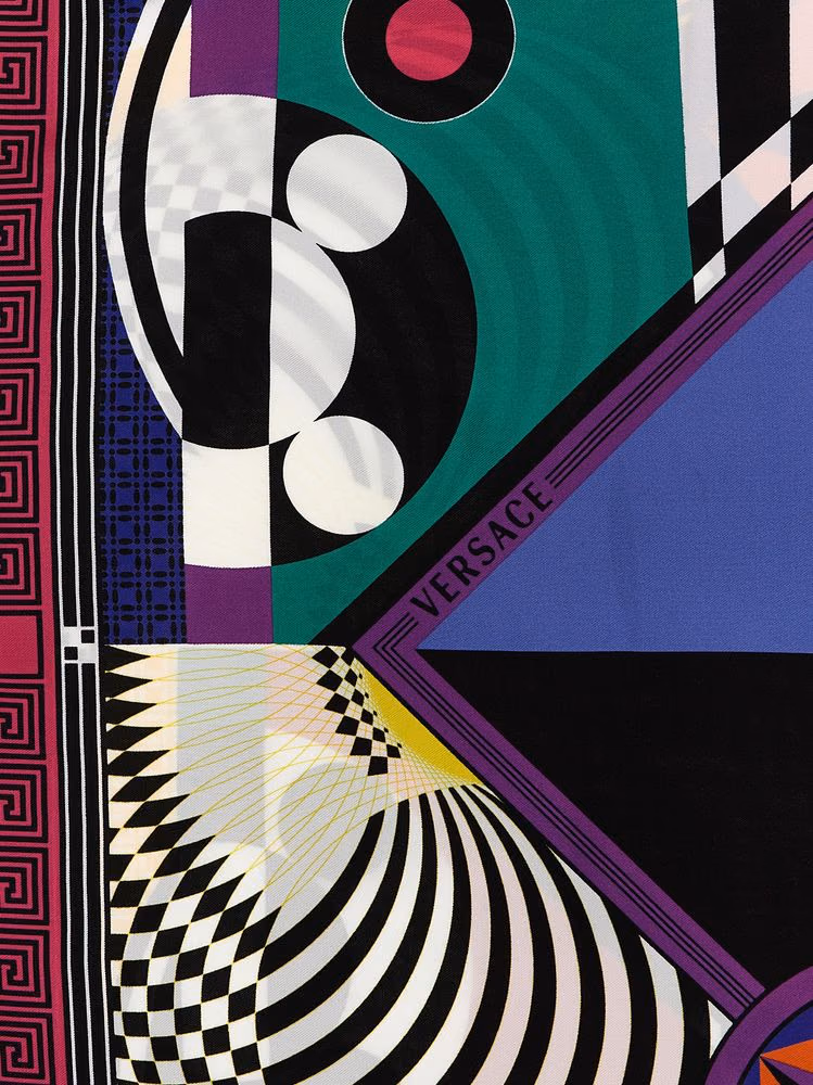 Versace Multicolor Silk Foulard