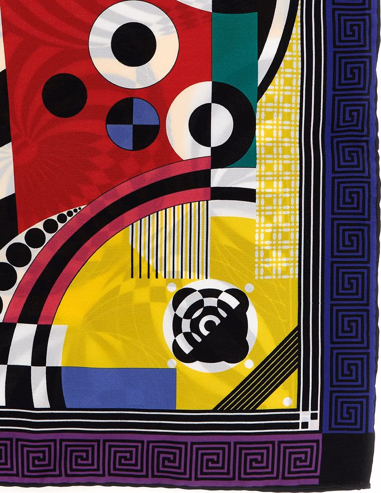 Versace Multicolor Silk Foulard