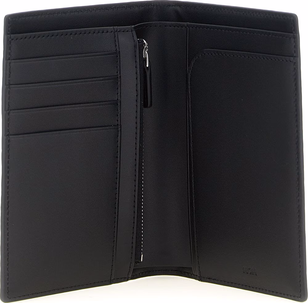 MCM Black Polyethylene Wallet