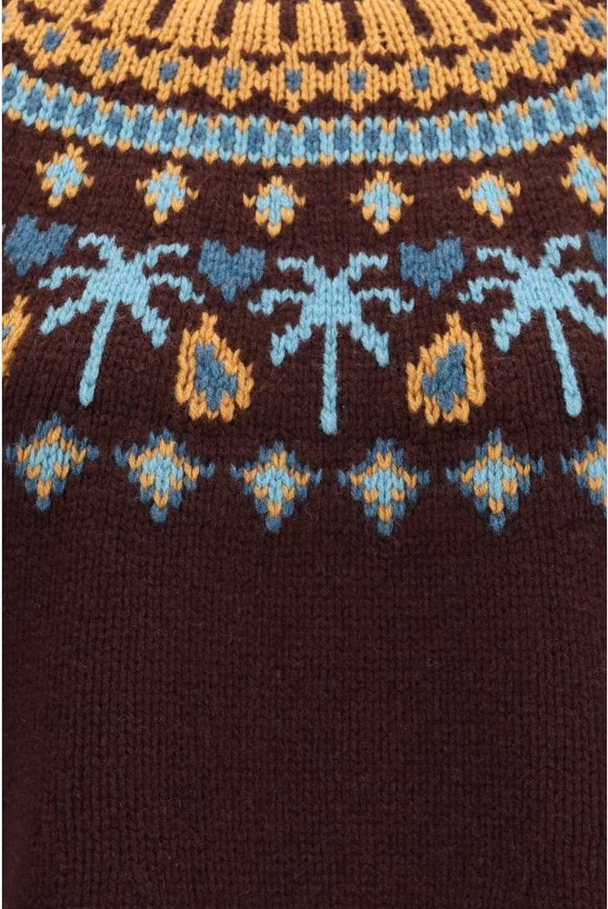 Alanui Bordeaux Wool Oves Aries Sweatshirt