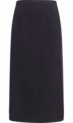 Black Wool Oves Aries Midi Skirt