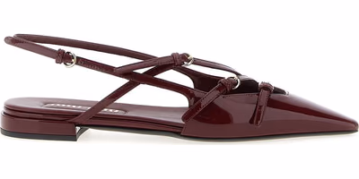 Bordeaux Calfskin Ballet Flats