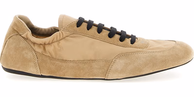 Beige Polyamide Athletic Sneakers