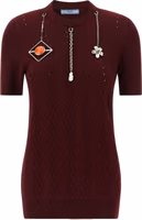 Bordeaux Virgin Wool Cardigan 1