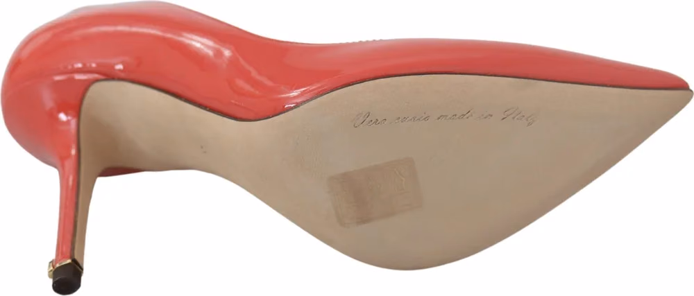 Dolce & Gabbana Dark Pink Patent Leather Heels Pumps