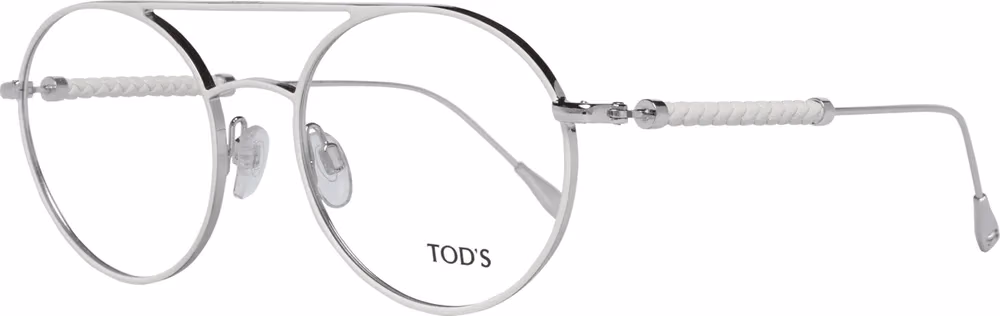 Tod's White Metal & Leather Glasses (Frames)