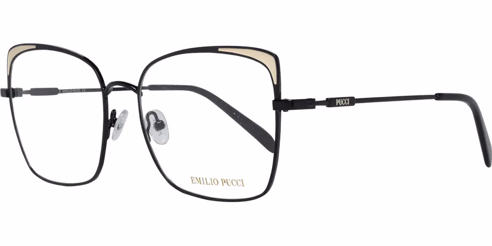 Emilio Pucci Black Metal Glasses (Frames)