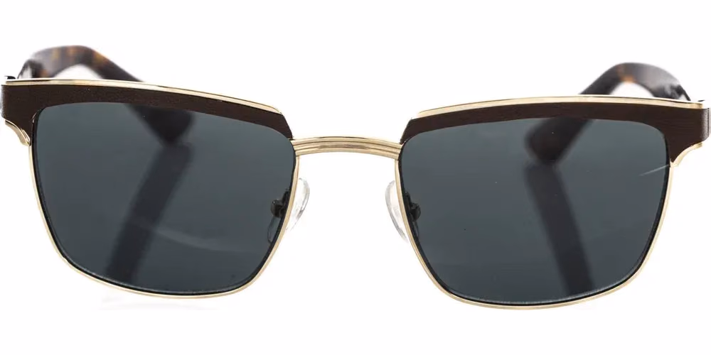 Frankie Morello Brown Metallic Men's Sunglass