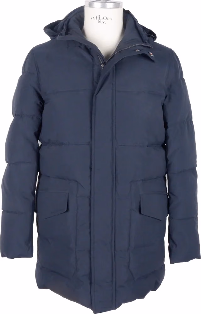 Emilio Romanelli Blue Polyester Jacket