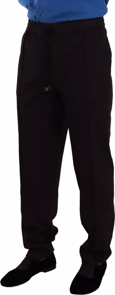 Dolce & Gabbana Bordeaux Cotton Mens Skinny Trouser Pants