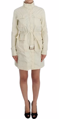 Beige Weather Proof Trench Jacket Coat