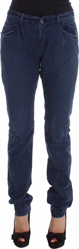 Costume National Blue Cotton Blend Denim Jeans
