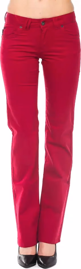 Ungaro Fever Red Cotton Women's Pants