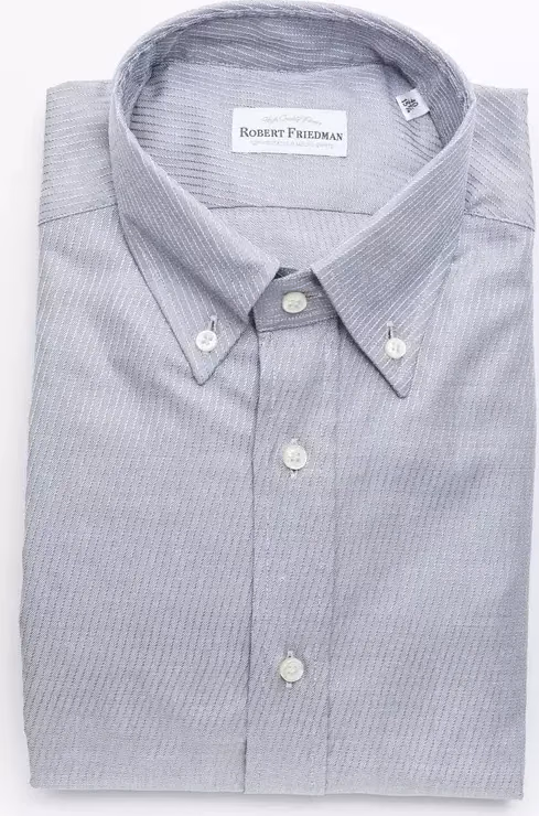 Robert Friedman Beige Cotton Men Shirt