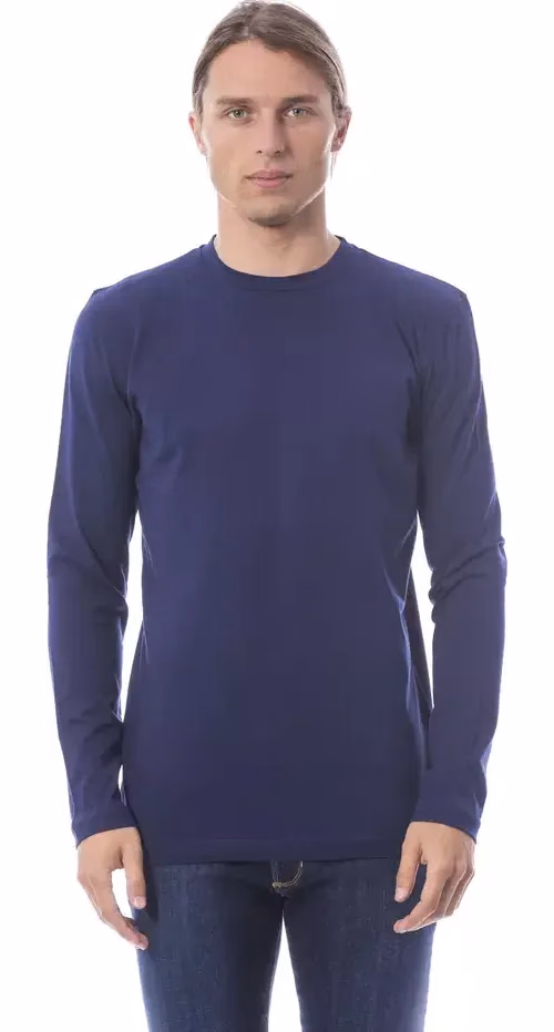 Verri Blue Cotton Men T-Shirt