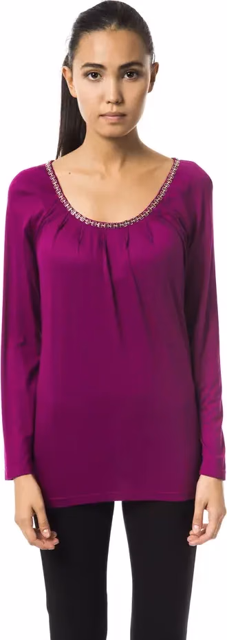 BYBLOS Purple Viscose Women Top