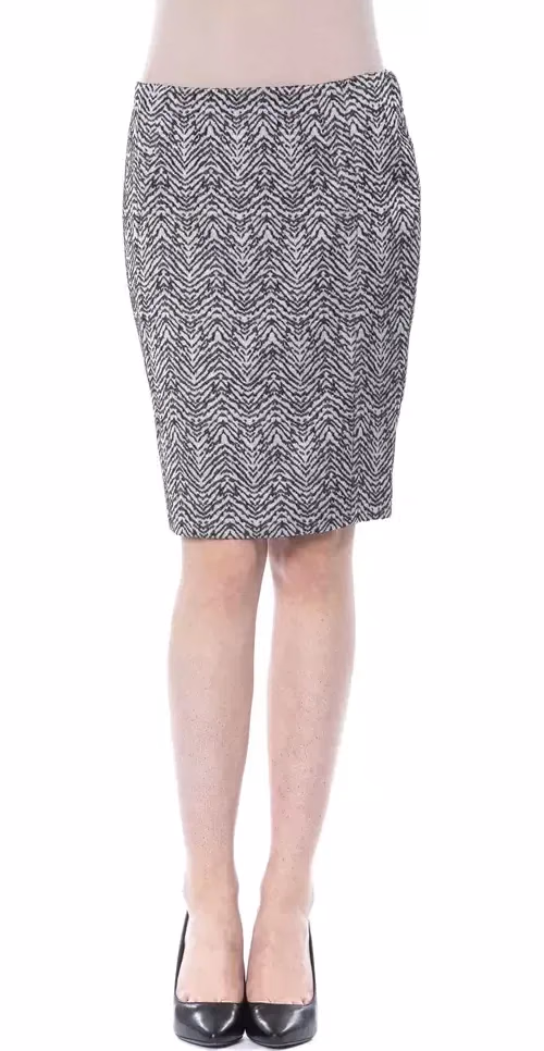 BYBLOS Black Viscose Women Skirt