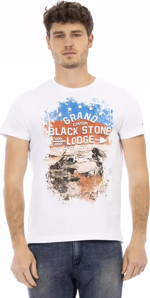 Trussardi Action White Cotton Men's T-Shirt
