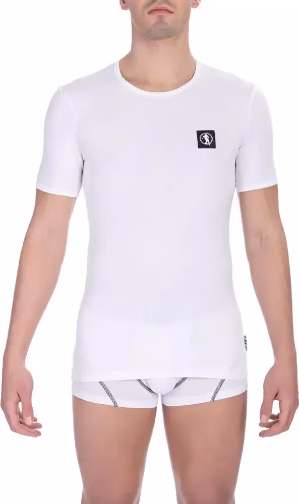 Bikkembergs White Cotton Men's T-Shirt