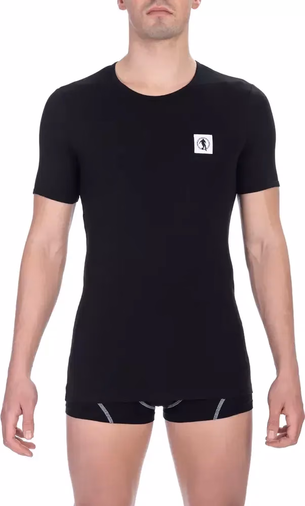 Bikkembergs Black Cotton Men T-Shirt