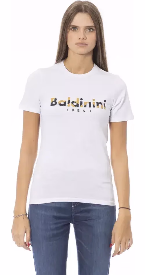 Baldinini Trend White Cotton Women T-Shirt