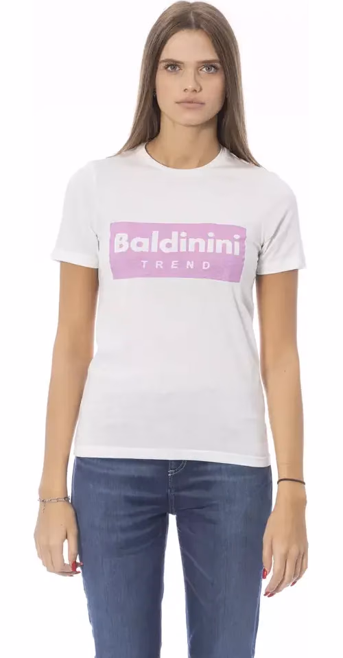Baldinini Trend White Cotton Women T-Shirt