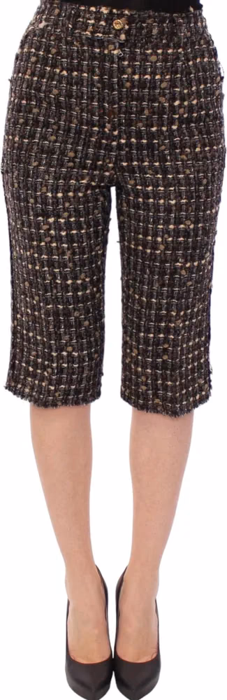 Dolce & Gabbana Multicolor Wool Shorts Pants