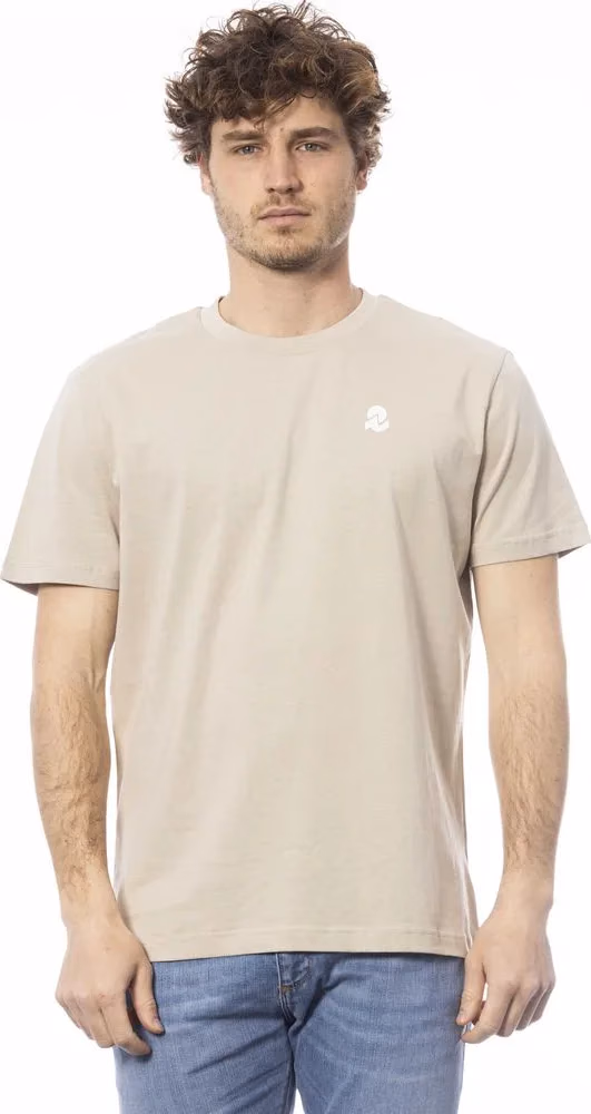 Invicta Beige Cotton Men T-Shirt