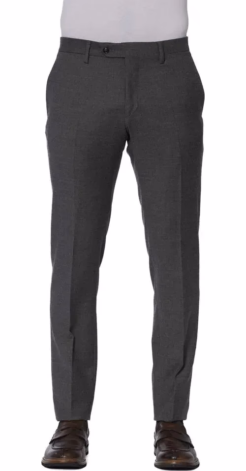 Trussardi Gray Wool Men Trouser