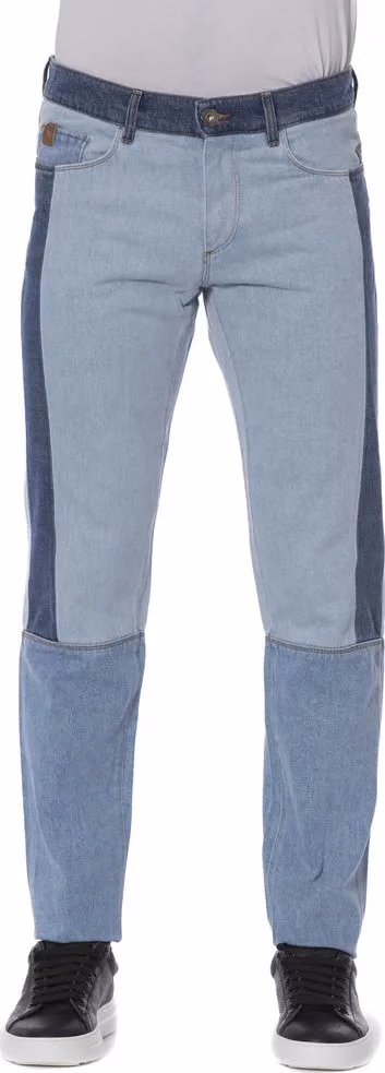 Trussardi Jeans Blue Cotton Men Jeans