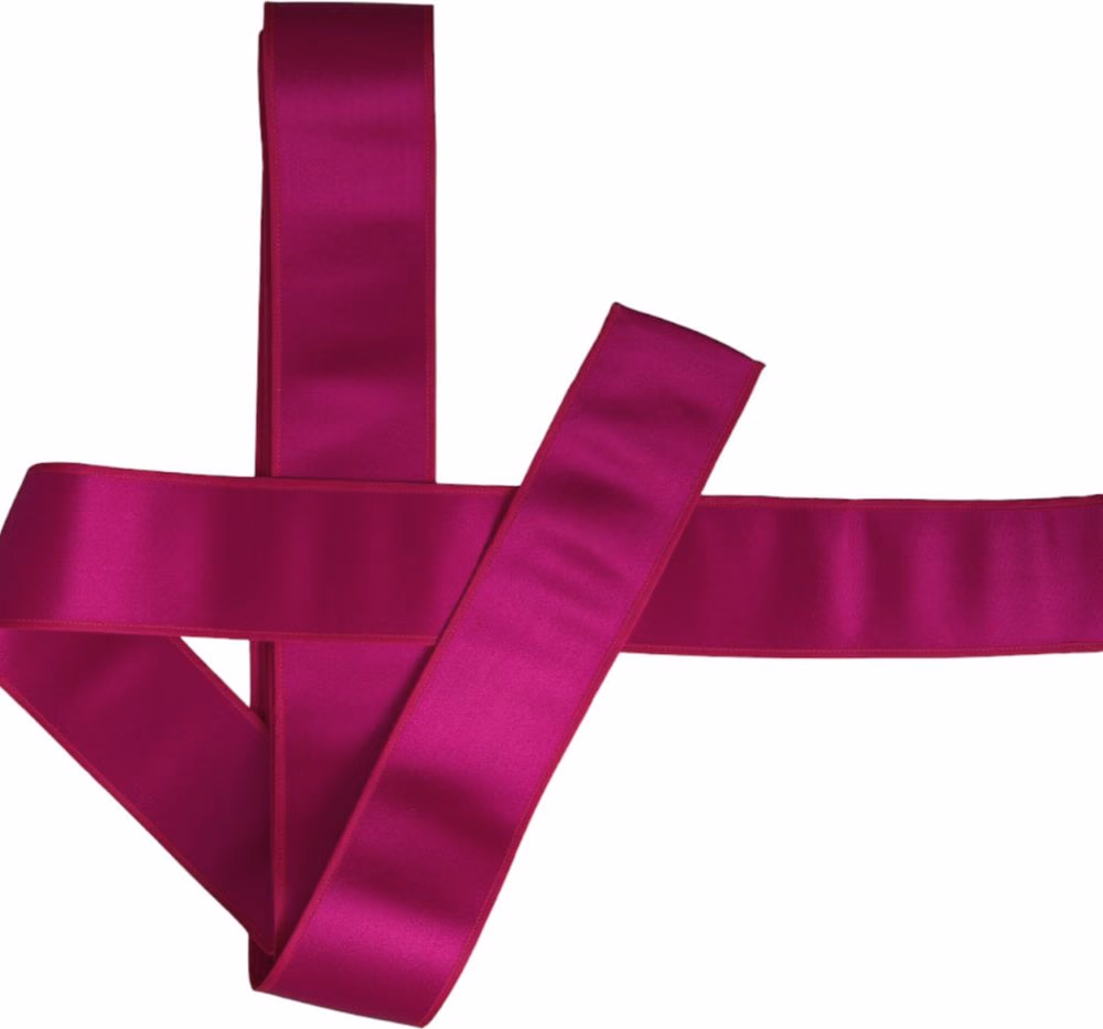 Dolce & Gabbana Fuchsia Pink Silk Waist Women Belt