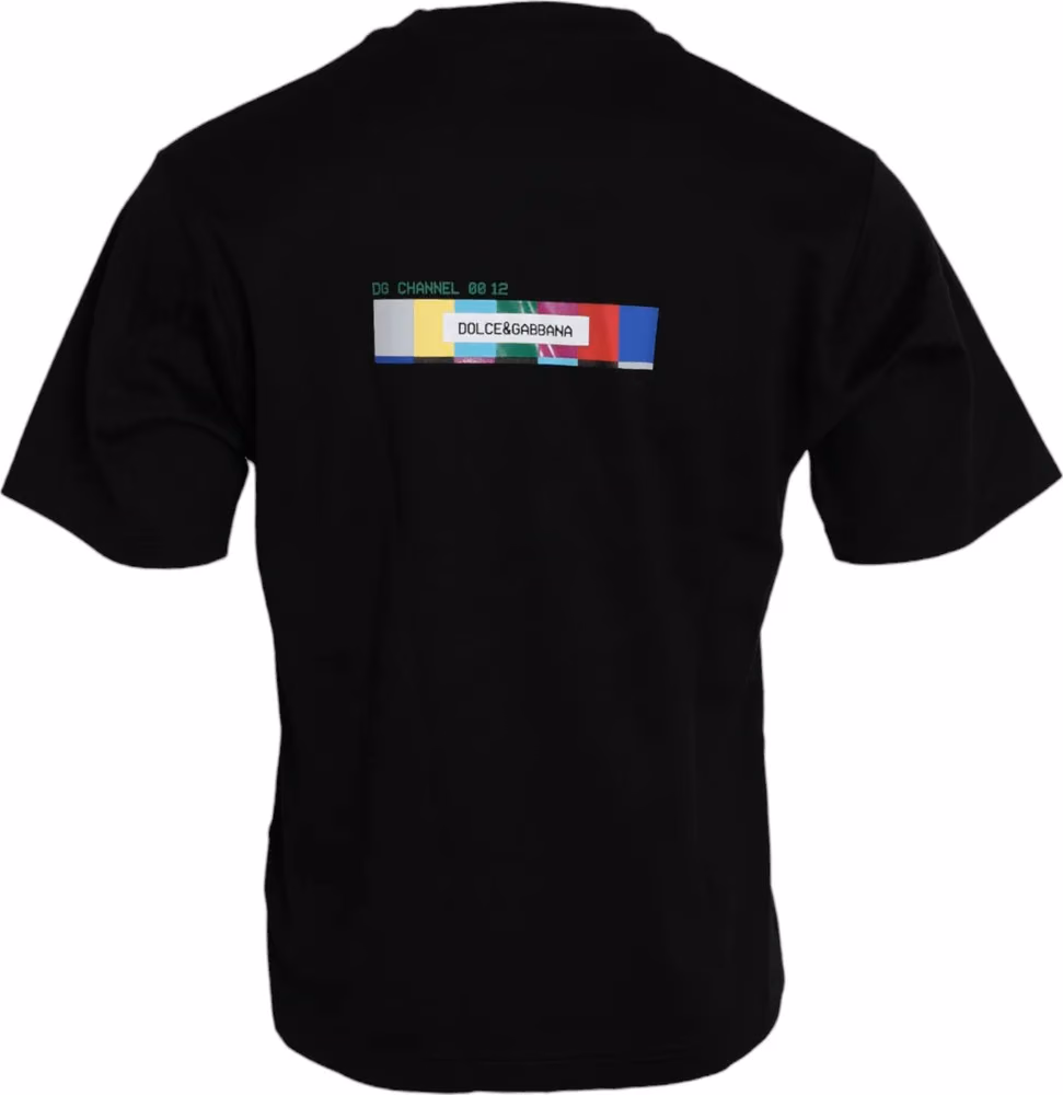 Dolce & Gabbana Black With Love Always Crew Neck Top T-shirt