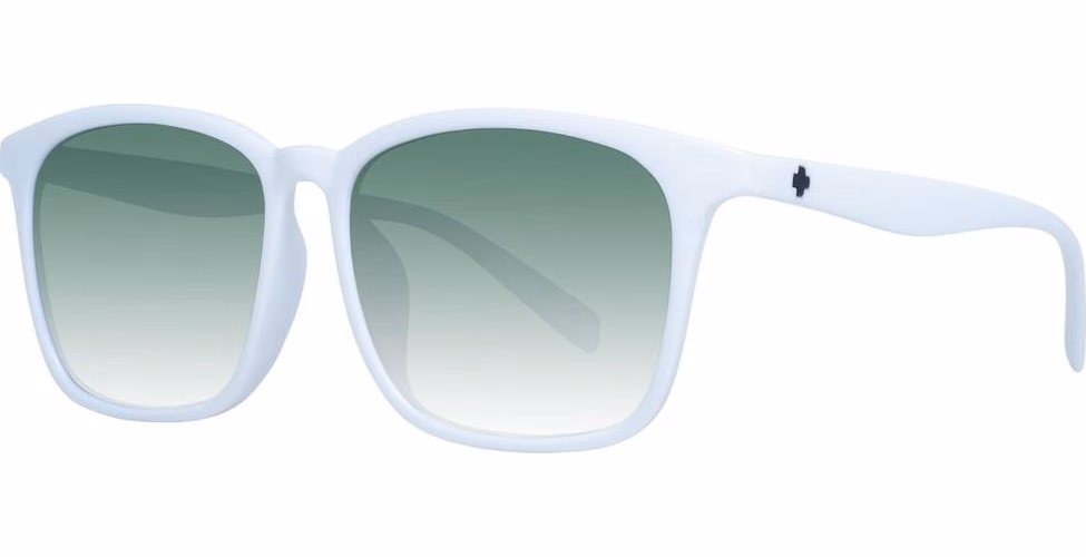 Spy White Plastic Sunglasses