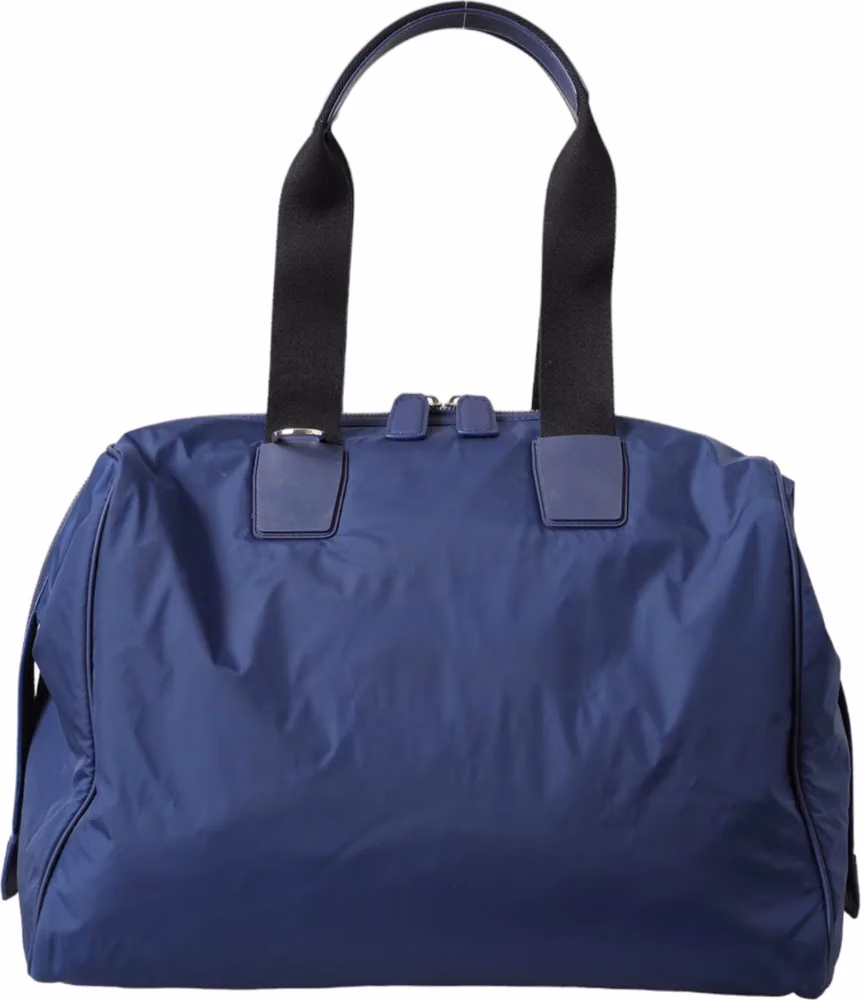 Dolce & Gabbana Blue Nylon Calfskin Hand Shoulder Duffel Bag